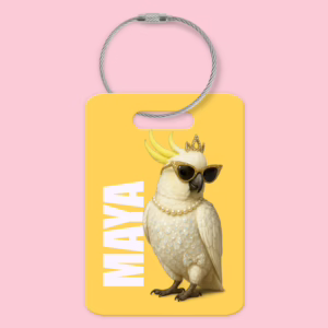 Luggage Tag - Australian Glam Cockatoo