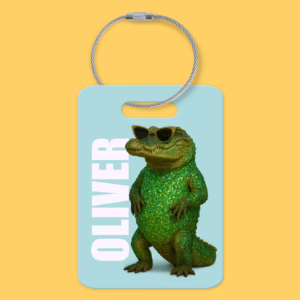 Luggage Tag - Australian Glam Crocodile