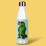 Stainless Steel Drink Bottle - Australian Glam Crocodile