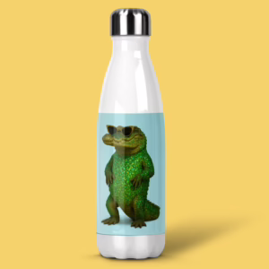 Stainless Steel Drink Bottle - Australian Glam Crocodile
