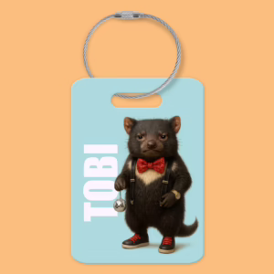 Luggage Tag - Australian Glam Tassie Devil