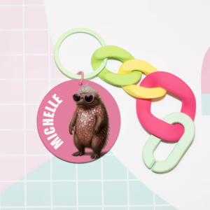 Keychain - Australian Glam Echidna
