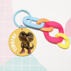 Keychain - Australian Glam Frilled Neck Lizard