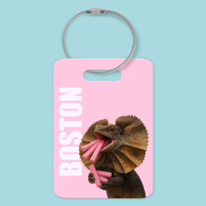 Luggage Tag - Australian Frilled Neck Lizard