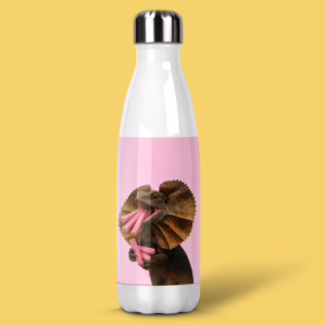 Stainless Steel Drink Bottle - Australian Frilled Neck Lizard