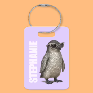 Luggage Tag - Australian Glam Penguin