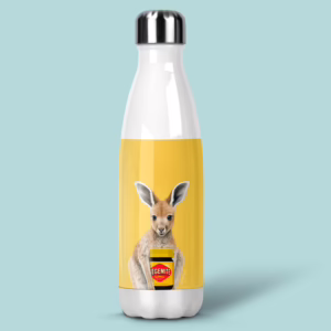 Stainless Steel Drink Bottle - Australian Kangaroo