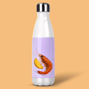 Stainless Steel Drink Bottle - Australian Prawn