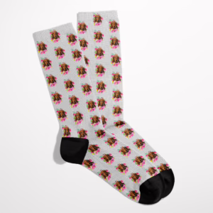 Custom Photo Socks - Dotty Florals