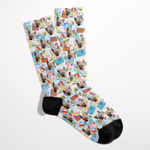 Custom Photo Socks - Bon Voyage