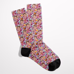 Custom Photo Socks - Don't Be Jelly
