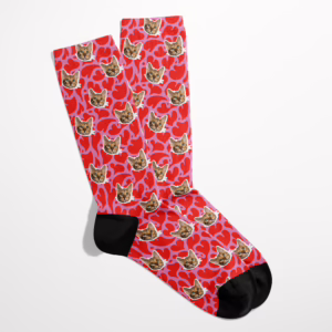 Custom Photo Socks - I Heart You