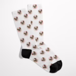Custom Photo Socks - Floral Wreath