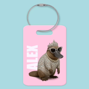 Luggage Tag - Australian Glam Platypus