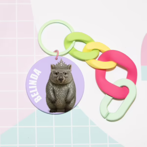 Keychain - Australian Glam Wombat