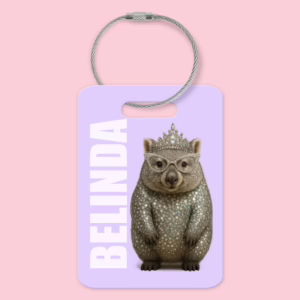 Luggage Tag - Australian Glam Wombat