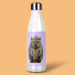 Stainless Steel Drink Bottle - Australian Glam Wombat
