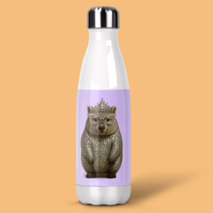 Stainless Steel Drink Bottle - Australian Glam Wombat