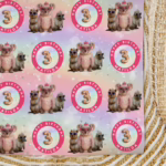 Custom Personalised Age Wrapping Paper - Australian Animal Glam Squad