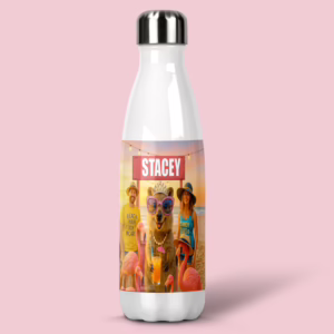 Stainless Steel Drink Bottle - Beach Party Quokka