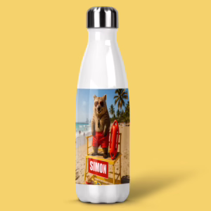 Stainless Steel Drink Bottle - Beach Party Wombat