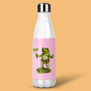 Stainless Steel Drink Bottle - Australian Tradie Frog