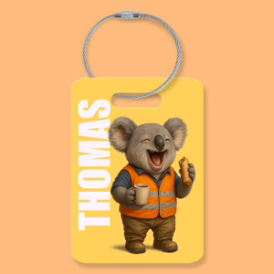 Luggage Tag - Australian Tradie Koala