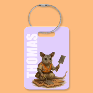 Luggage Tag - Australian Tradie Possum