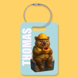 Luggage Tag - Australian Tradie Wombat