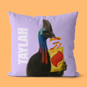 Canvas Cushion - Cassowary