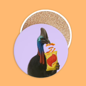 Ceramic Coaster - Cassowary