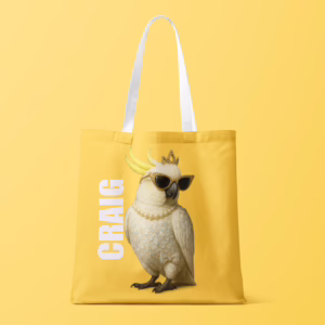 Canvas Tote Bag - Glam Cockatoo