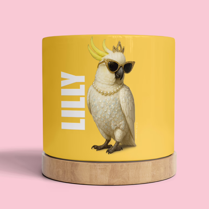 Plant Pot - Glam Cockatoo