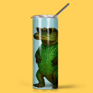 Stainless Steel Tumbler - Glam Crocodile