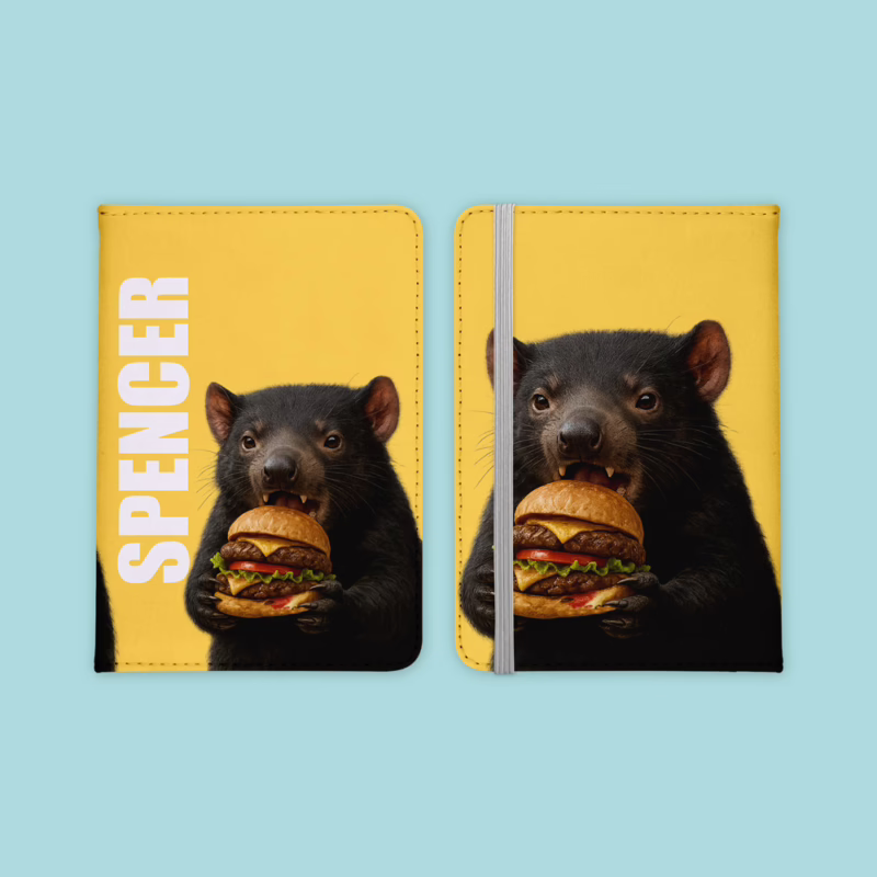 Passport Holder - Australian Tassie Devil