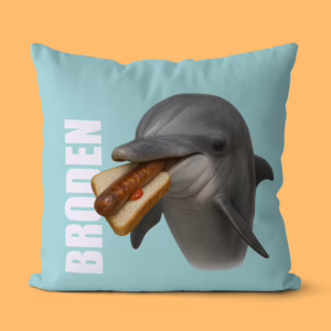 Canvas Cushion - Dolphin