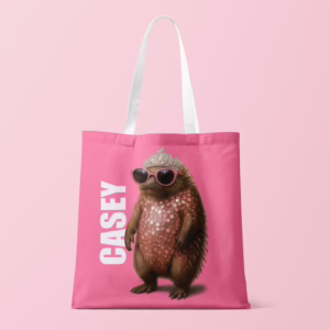 Canvas Tote Bag - Glam Echidna