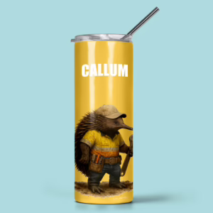 Stainless Steel Tumbler - Tradie Echidna