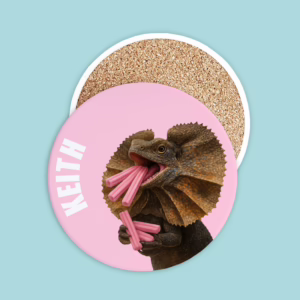 Ceramic Coaster - Frilled Neck Lizard