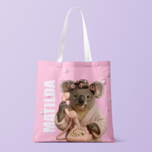 Canvas Tote Bag - Mum Life Koala