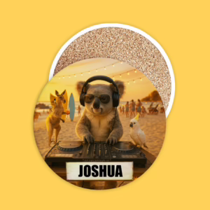 Ceramic Coaster - Beach Party Koala