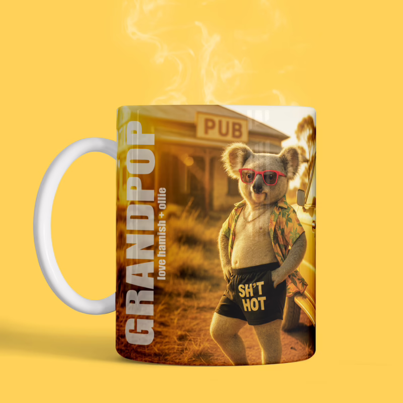 Personalised Mugs For Dads - Sh*t Hot Koala