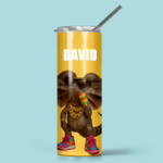 Stainless Steel Tumbler - Glam Frilled Neck Lizard