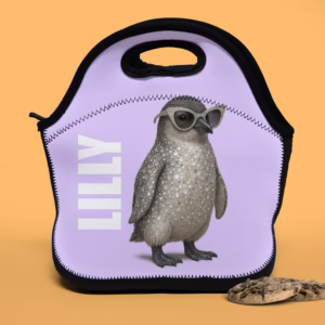Lunch Tote Bag - Glam Penguin