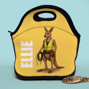 Lunch Tote Bag - Tradie Kangaroo