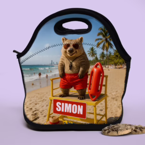 Lunch Tote Bag - Beach Party Wombat
