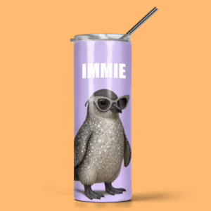 Stainless Steel Tumbler - Glam Penguin
