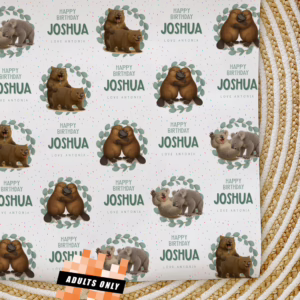 Custom Personalised Adults Only Wrapping Paper - Australian Animals