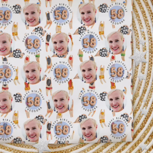 Custom Personalised Age Wrapping Paper - The Swimmers
