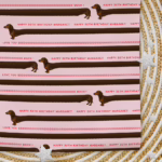 Custom Personalised Age Wrapping Paper - Sausage Dog